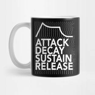 Attack, Decay, Sustain, Release Glitch Synthesizer Mug